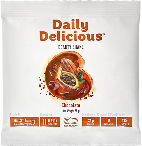 Daily Delicious Beauty Shake cu aromă de ciocolată