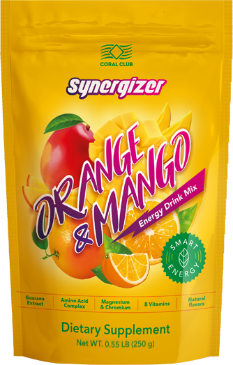 Synergizer Băutură energizantă cu aromă de portocale si mango