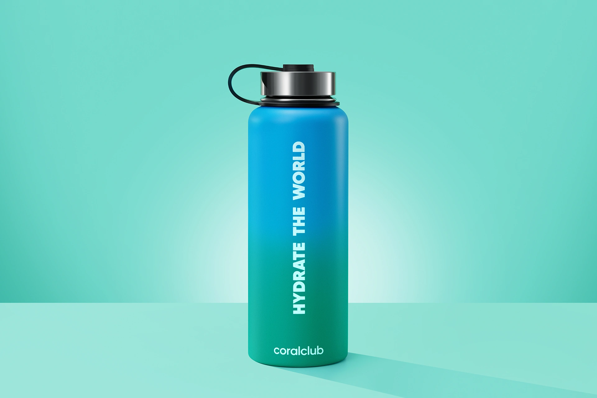Termos „Hydrate the World”, gradient