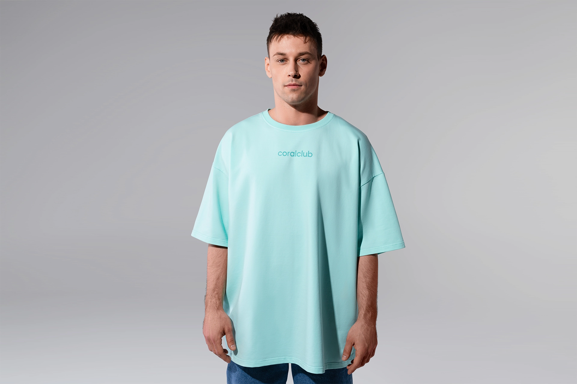 Tricou oversize, culoarea mentă