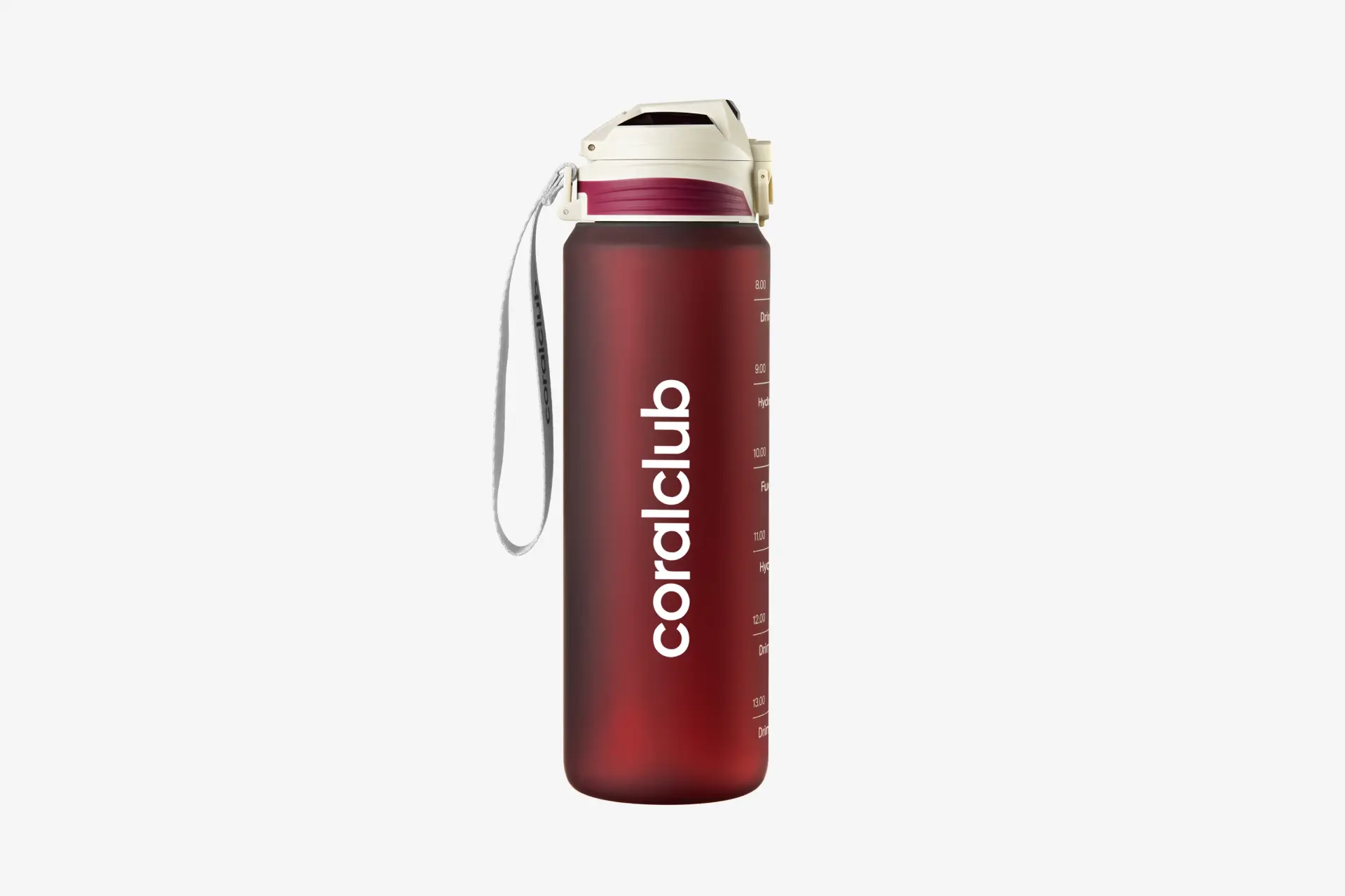 Sticlă din plastic coralclub, bordo