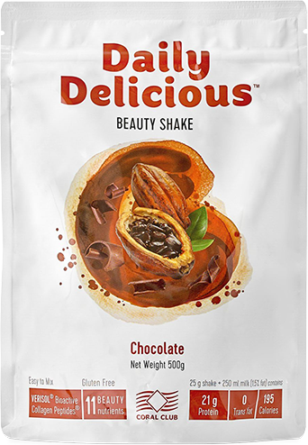 Daily Delicious Beauty Shake cu aromă de ciocolată