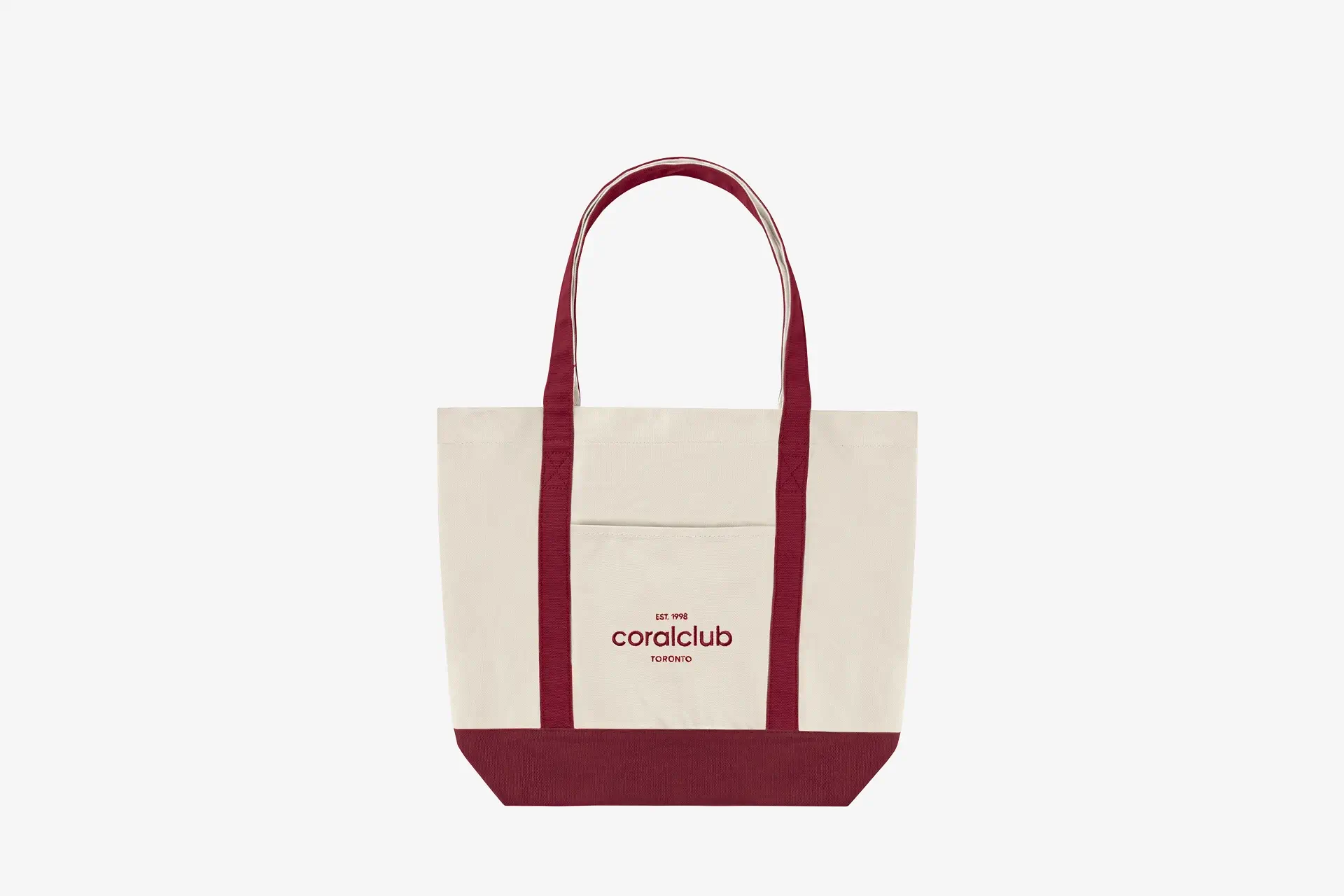 Geantă shopper, vișinie