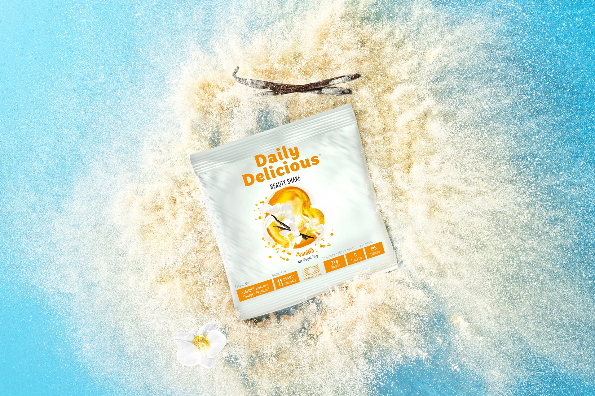 Daily Delicious Beauty Shake cu aromă de vanilie