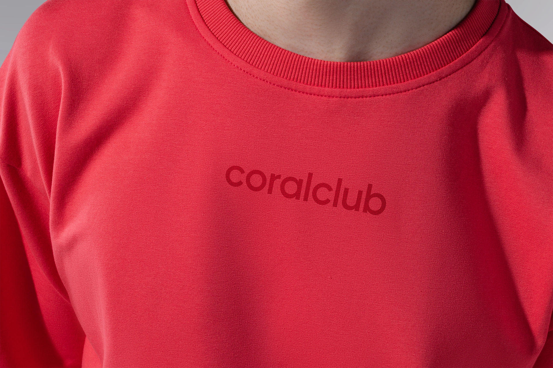 Tricou oversize, culoarea coral