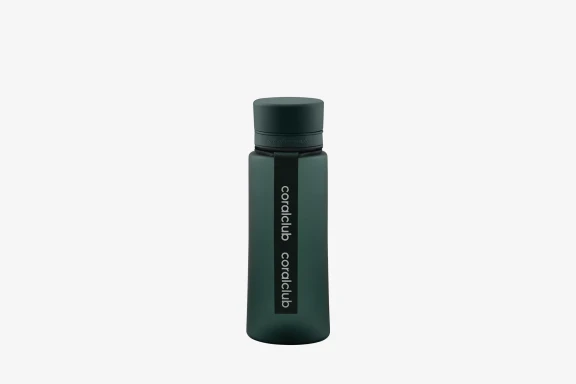 Sticlă din plastic coralclub, verde închis